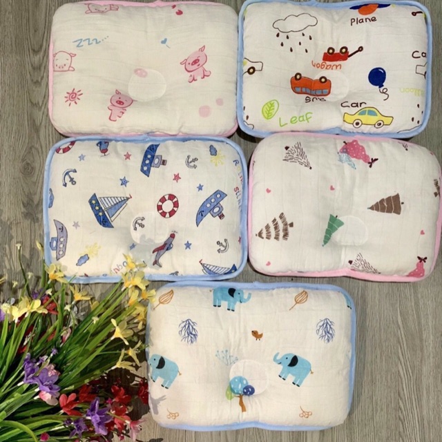Combo 5,10 gối xô cho bé, gối sơ sinh ( sỉ)