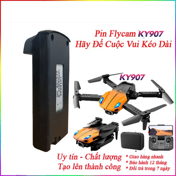 Pin Flycam KY907 Drone Dung Lượng 800Mah - Kéo Dài Thời Gian Bay - xgames96