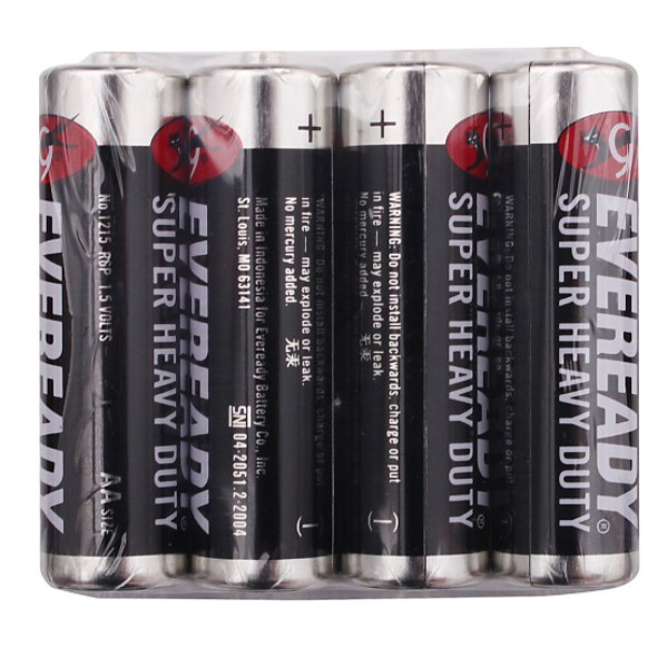 PIN VỈ 4 VIÊN AA EVEREADY (CON MÈO ĐEN) 1215 SW4 [CHÍNH HÃNG]