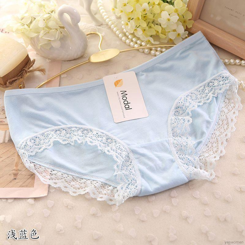 Quần lót cotton nữ phối ren