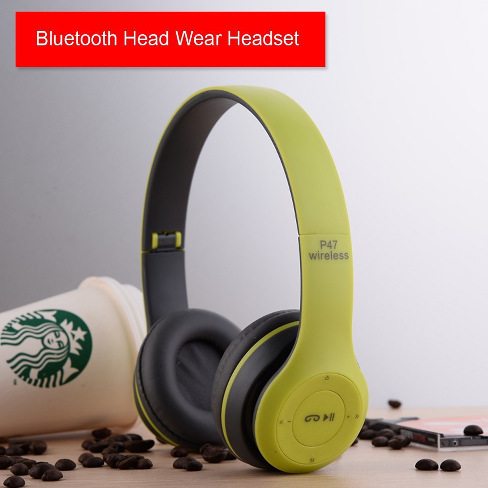 Tai Nghe Chụp Tai Không Dây Headphone Bluetooth 5.0 P47 Hàng Chính Hãng