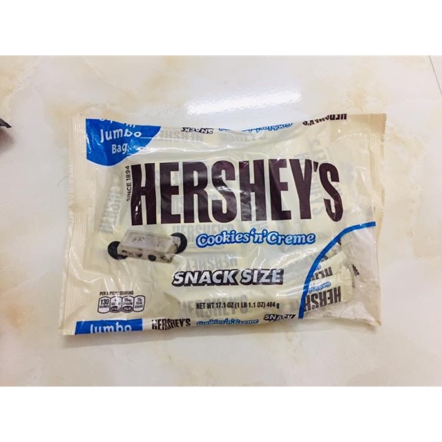 Chocolate Hershey’s cookies dạng thanh 484g