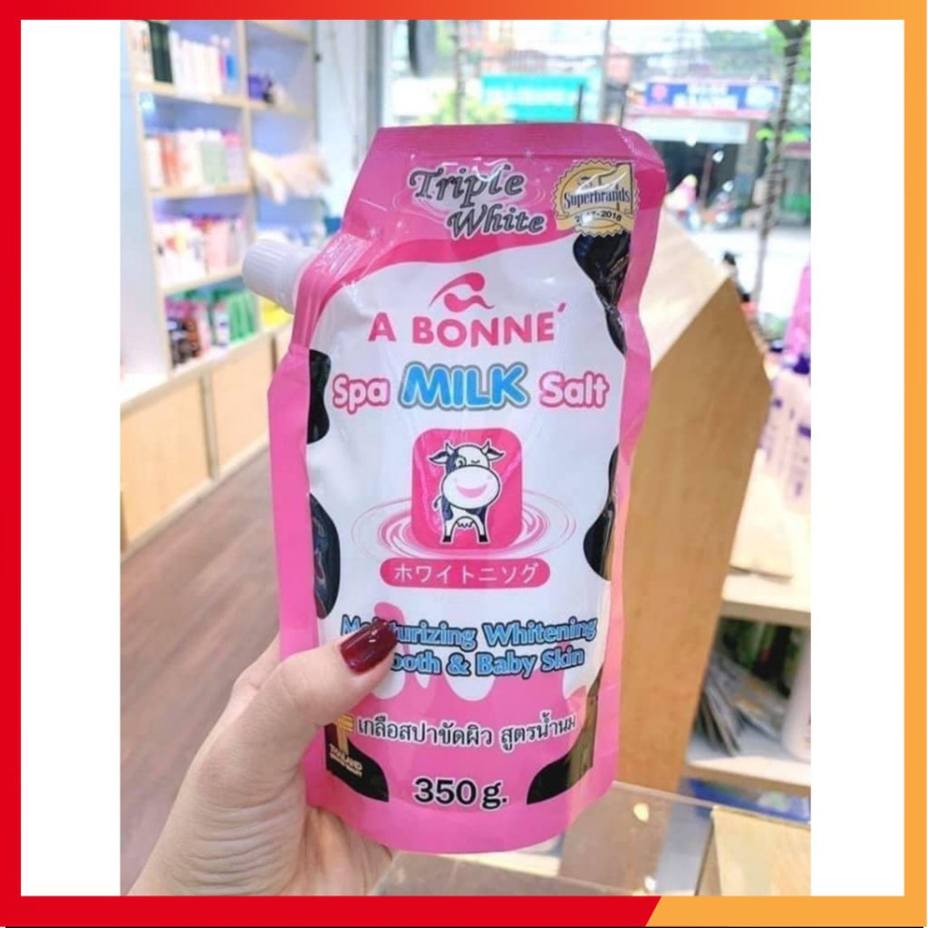 Muối Tắm Sữa Bò Tẩy Tế Bào Chết A Bonne Spa Milk Salt Thailand 350gr ,
