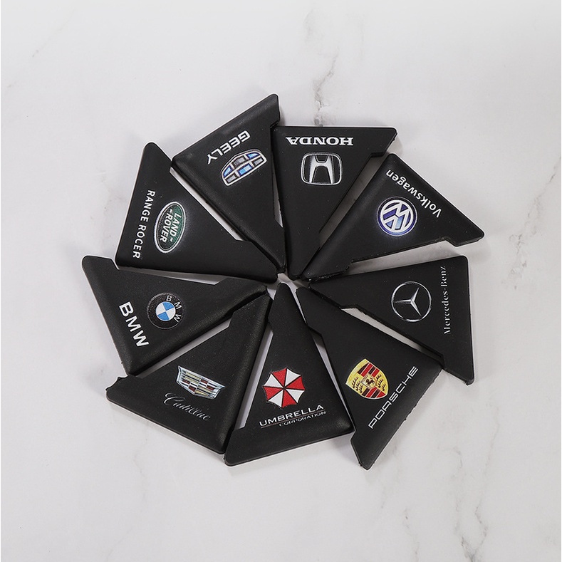 Set 2 Miếng Dán Góc Cửa Xe Hơi Chống Va Chạm Bảo Vệ An Toàn