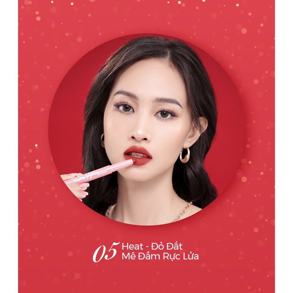 Son Bút Chì Mịn Mượt Lâu Phai Silkygirl Matte Styler Slim Lipcolor 1,4g - Khongcoson