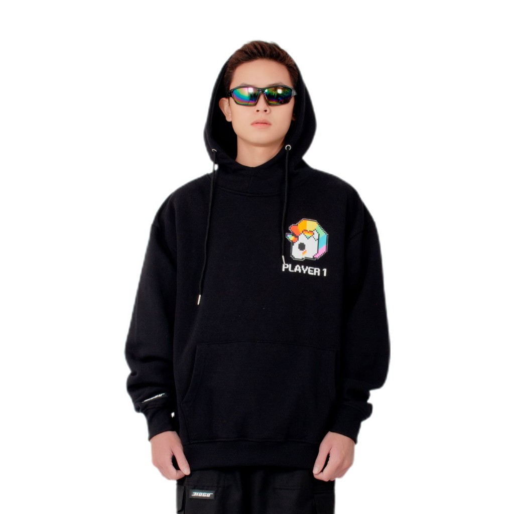ÁO HOODIE HUGU ZEB GAME SS1 - BLACK | BigBuy360 - bigbuy360.vn