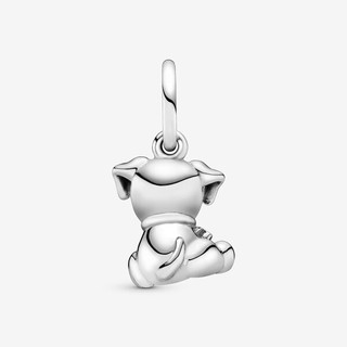 Pure Silver Dog Dangle Charm