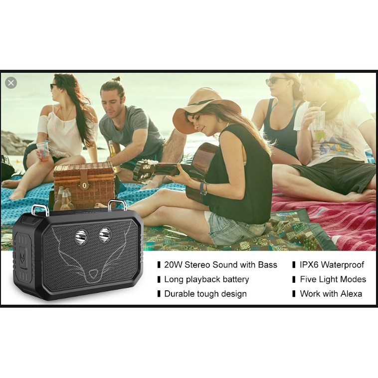 Loa DOSS Traveler IP66 Waterproof speaker Built-in DSP for Bold Sound