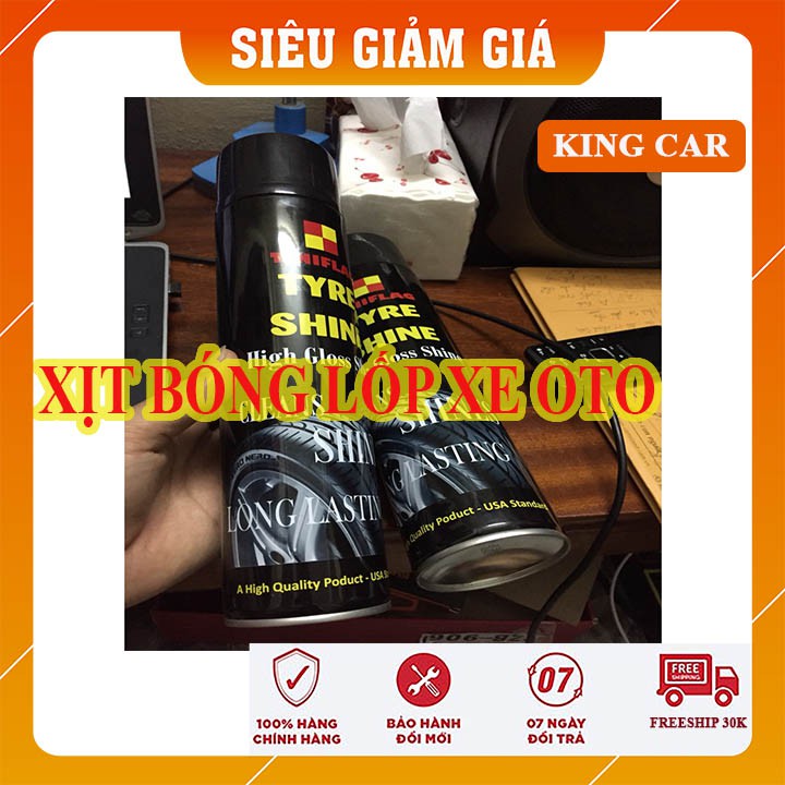 Bình xịt bóng lốp, chai xịt bóng lốp Tinifilag - Tyre Shine - hàng chính hãng - Shop KingCar