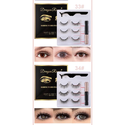 Bộ lông mi giả 3D từ tính kèm bút kẻ mắt dạng lỏng tiện dụng
 | BigBuy360 - bigbuy360.vn