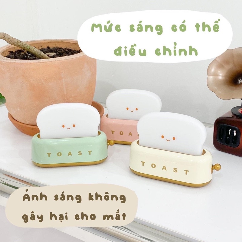 Đèn ngủ bánh mì nướng dễ thương