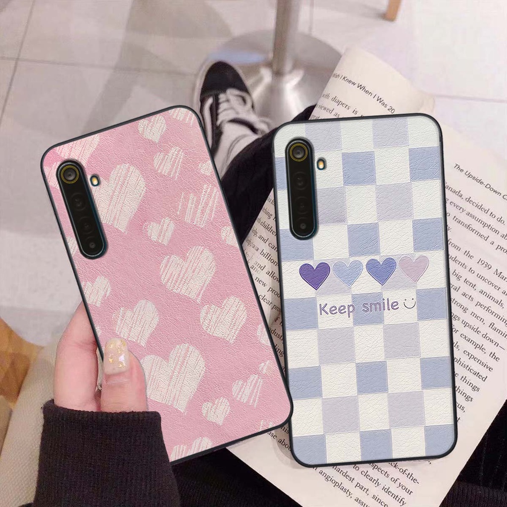 Ốp Realme 6 / 6 Pro caro trái tim cá tính, thời trang siêu đẹp, siêu phong cách