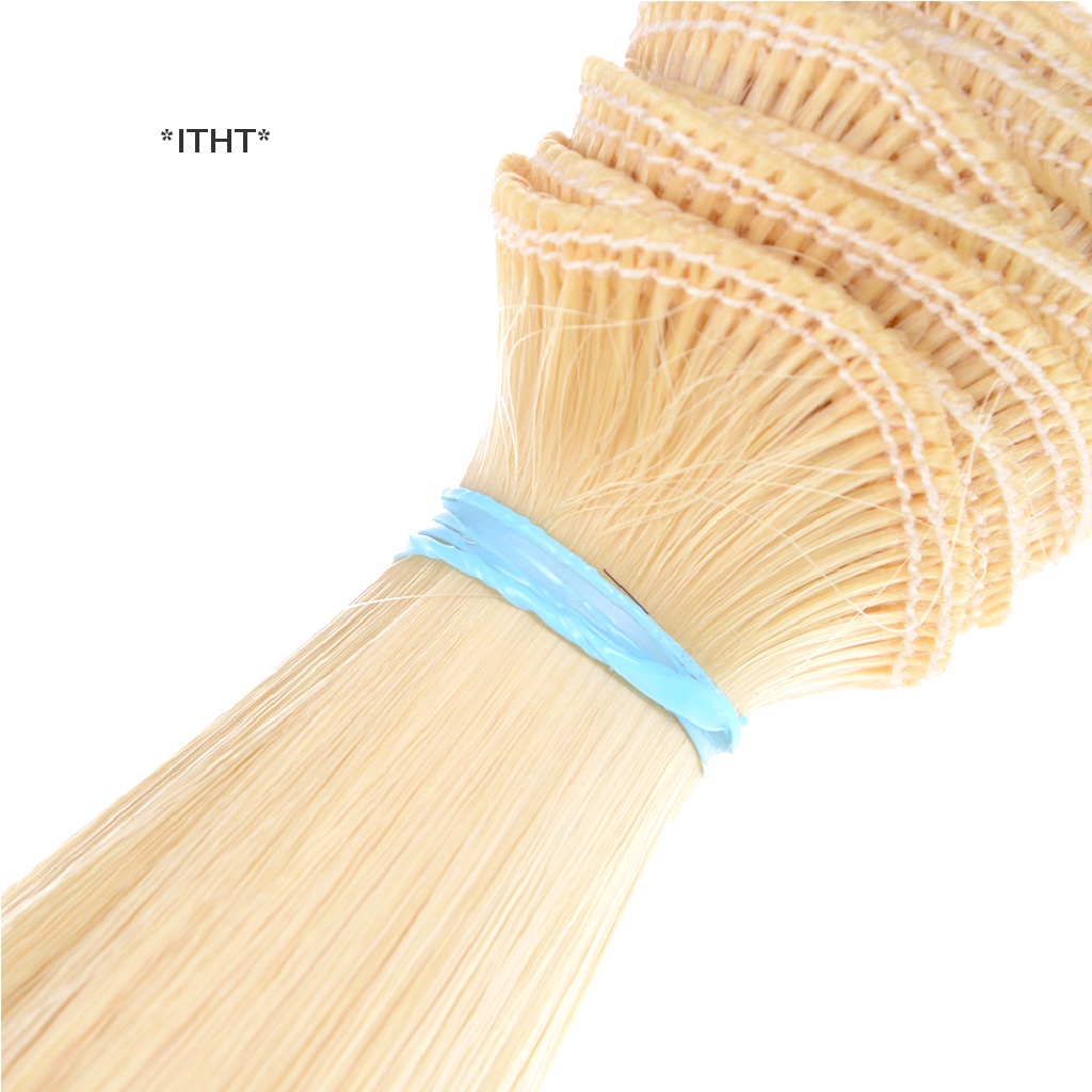 Bộ tóc giả dài 15cm dày dặn nhiều màu sắc dành cho búp bê 1 / 3 / 1 / 4 1 / 6 bjd