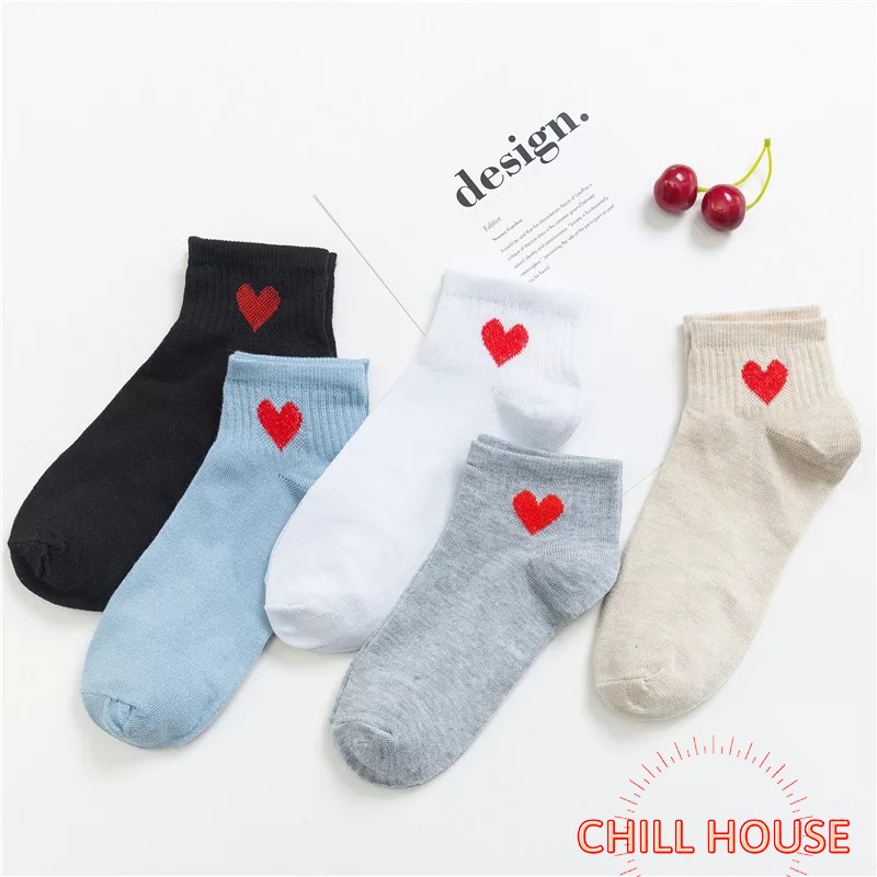 Combo 10 đôi tất tim hot hit T755 - CHILLHOUSE