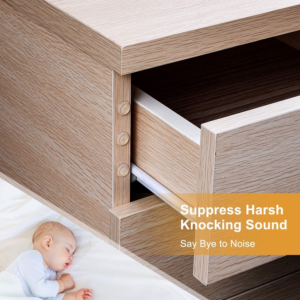 Bộ 50 Miếng Đệm Dán Chống Va Chạm Bảo Vệ Bề Mặt Nội Thất