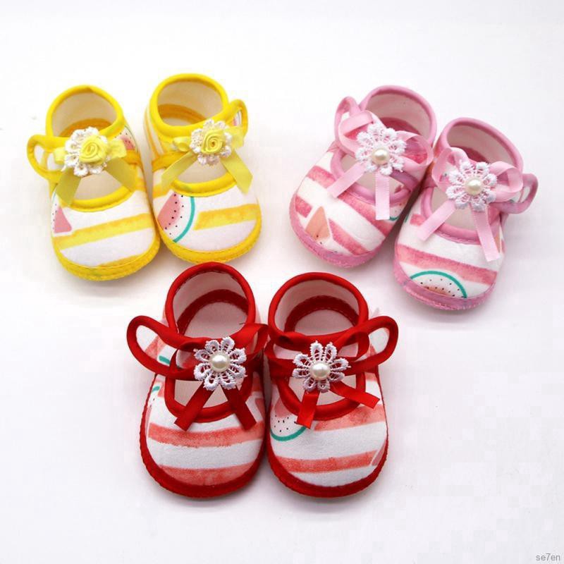 Giày tập đi cotton mềm mại dễ thương cho bé