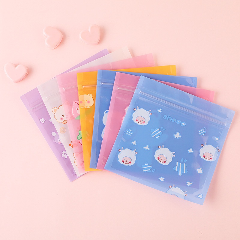 Bộ 5 Túi Zip Trong Suốt Đựng Trang Sức Tiện Lợi