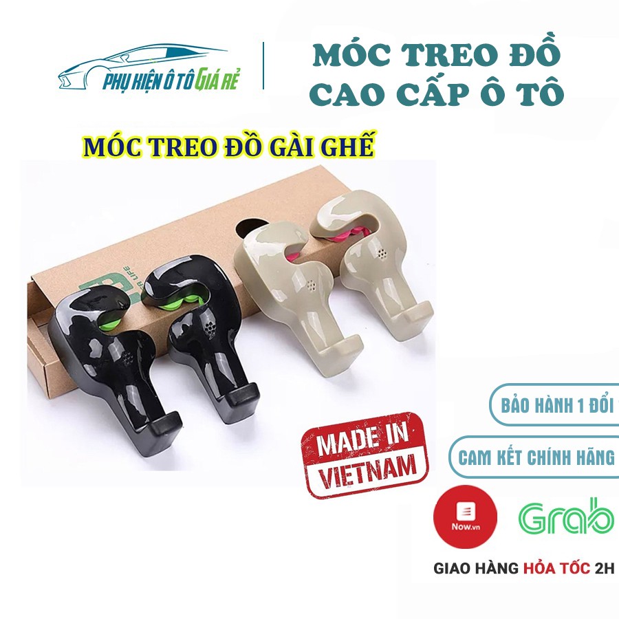 Móc treo đồ cao cấp dành cho ghế trước ô tô chịu lực tốt, tiện lợi