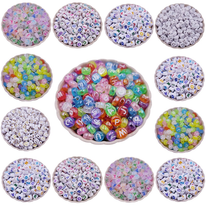 50Pcs 4*7mm;Expression Letter;Loose Beads;DIY For;Jewelry Making