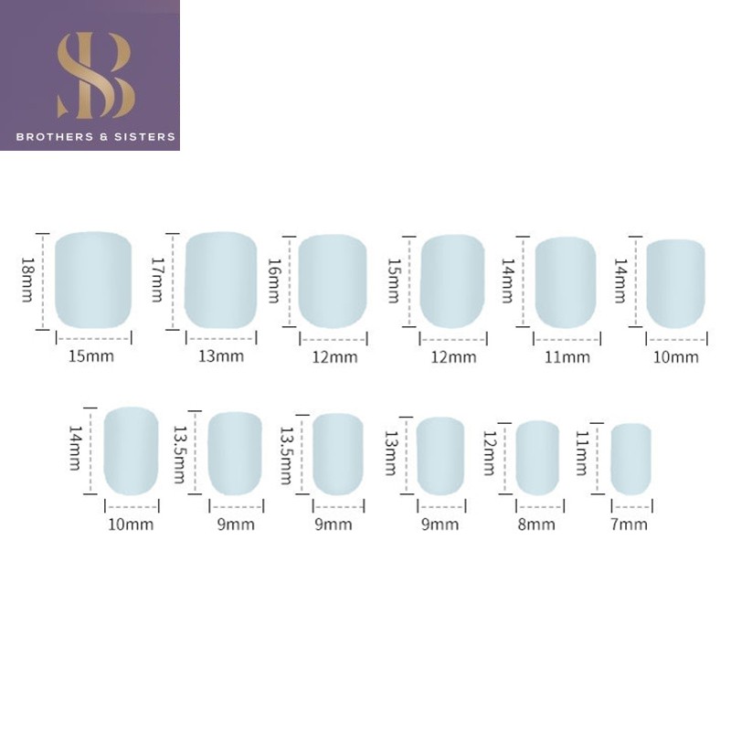 【shiny b&s】24pcs/box Mirror Surface Blue Color Faux Ongles Femme Press on Nails Medium Length Coffin Stiletto Nail Tips Fake Nails