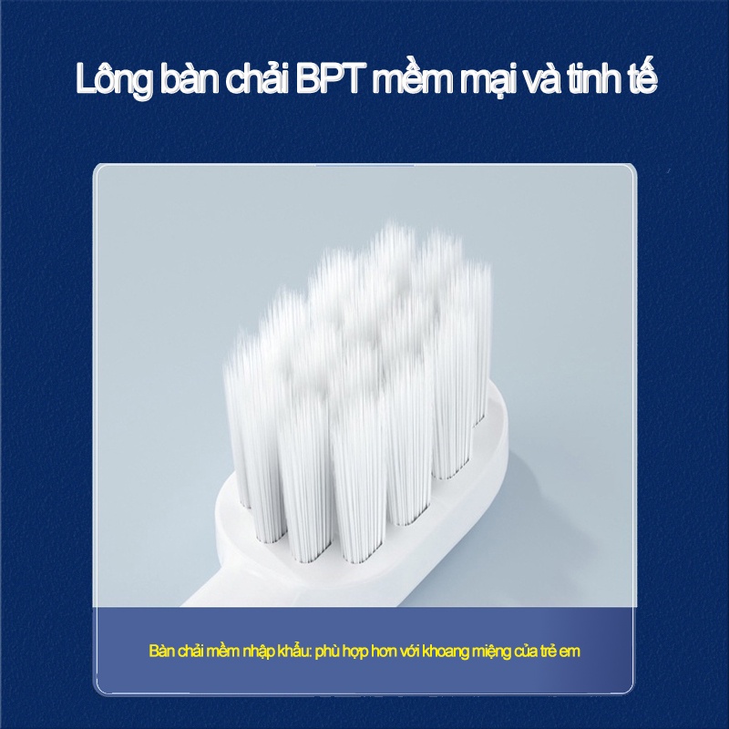 Bàn chải đánh răng điện trẻ em hình chữ U dễ thương an toàn cho bé