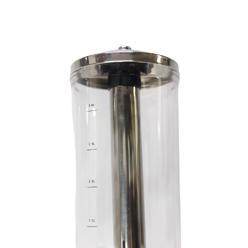 Tháp Bia Lõi Inox 3 Lít Đen Có Vòi Rót Đựng Trà Sữa Bia Tươi Nước Ngọt Đèn Led 7 Màu Dùng Cho Nhà Hàng,Quán Beer, Bar