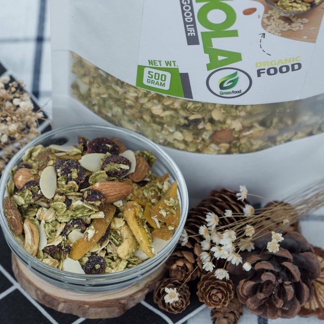 Ngũ Cốc Granola siêu hạt thơm ngon ElaQueen - Ngũ Cốc ăn kiêng giảm cân dành cho người ăn kiêng, keto/das/gym, ăn sáng