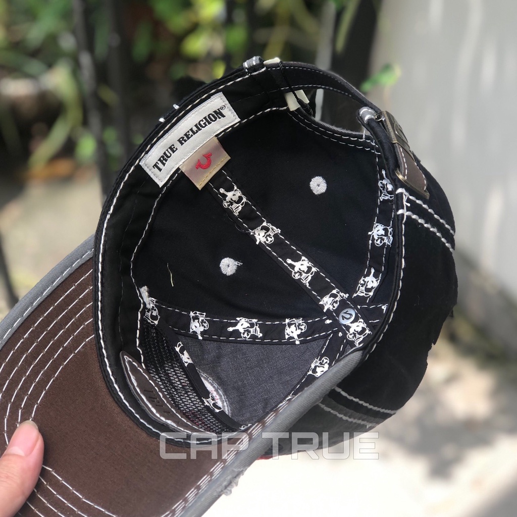 Mũ Lưỡi Trai Thời Trang Nam Nữ - Nón Ông Địa TRUE RELIGION ĐỊA 56 Xám  Đen Mang Đến Nhiều Tài Lộc