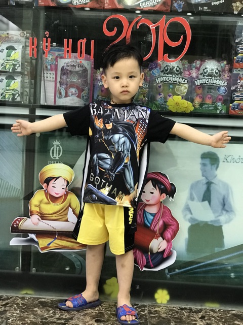 Bộ quần áo trẻ em siêu nhân người Dơi cho bé trai ( có hình ảnh thật chụp sản phẩm)