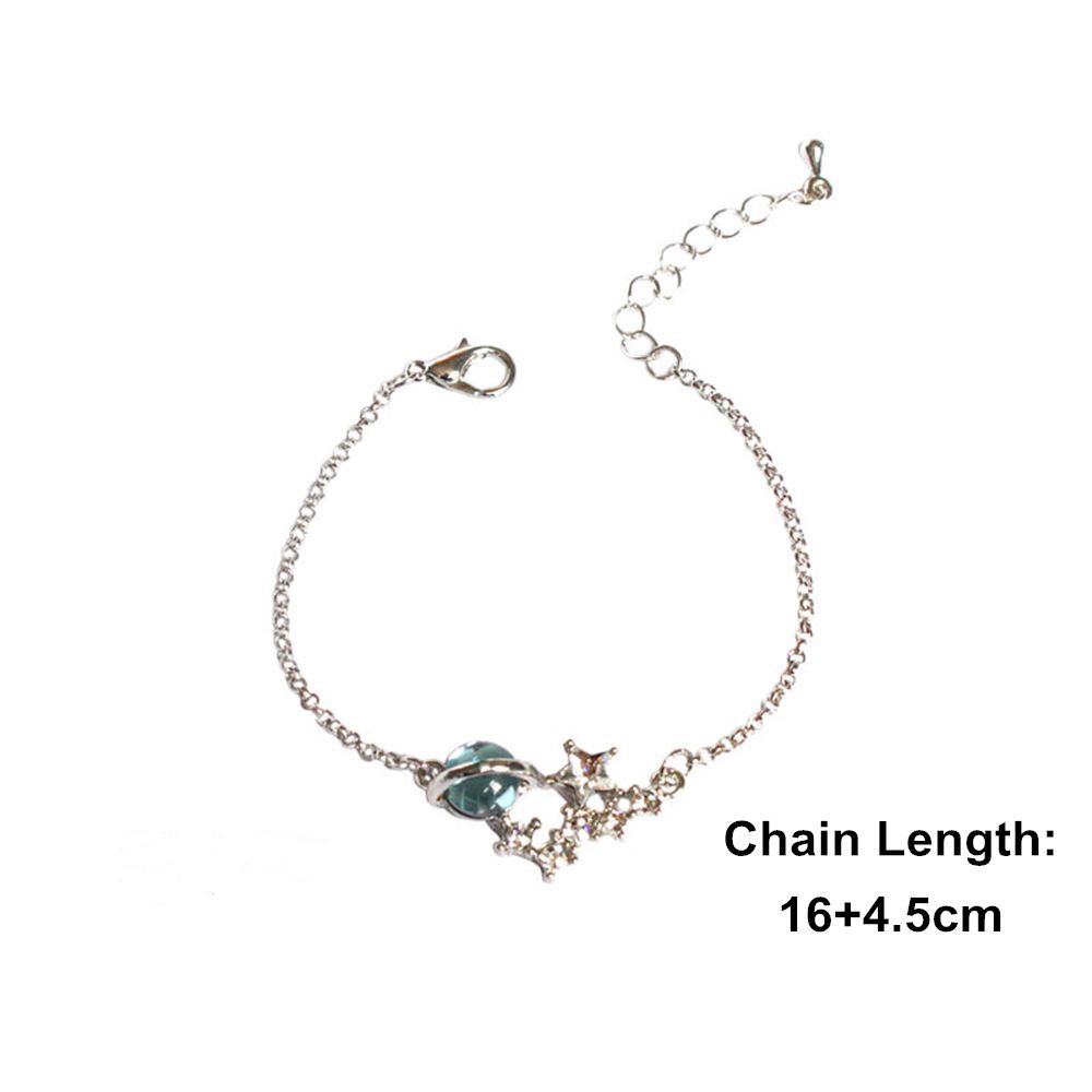 Vòng đeo tay chuỗi hạt hình hành tinh bầu trời sao thời trang cho nữ