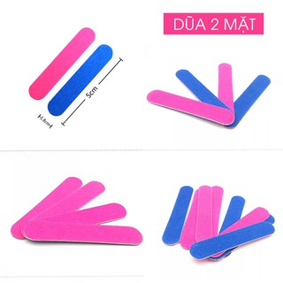 Dũa mini 2 mặt - dụng cụ dán móng tay Nail wraps