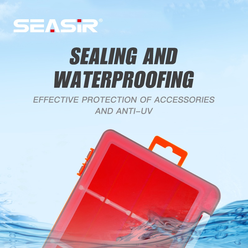 SEASIR Hộp Câu Cá Hộp Mồi Bằng Nhựa Cường Độ Cao Hộp Đựng Đồ Câu Cá Phụ Kiện