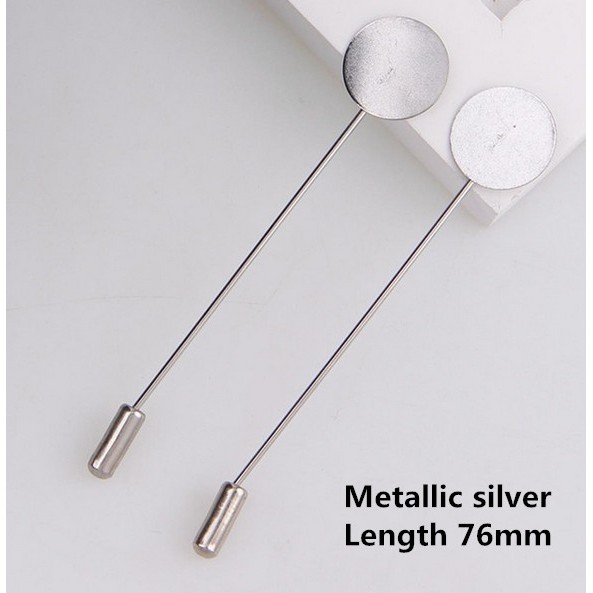 Bộ 10 Ghim Cài Áo Dài Bằng Hợp Kim Đồng Mạ Vàng/Bạc DIY