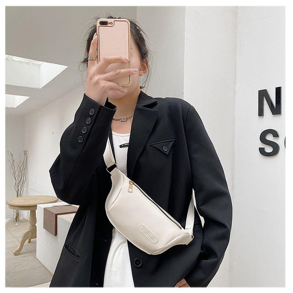 CLEVER Túi Đeo Chéo Ngực Màu Sắc Tinh Khiết Phong Cách Thể Thao Thời Trang Cho Nữ