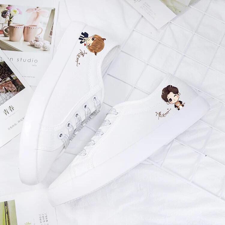 [Hàng oder] Giày thể thao vẽ hoạt hình chibi