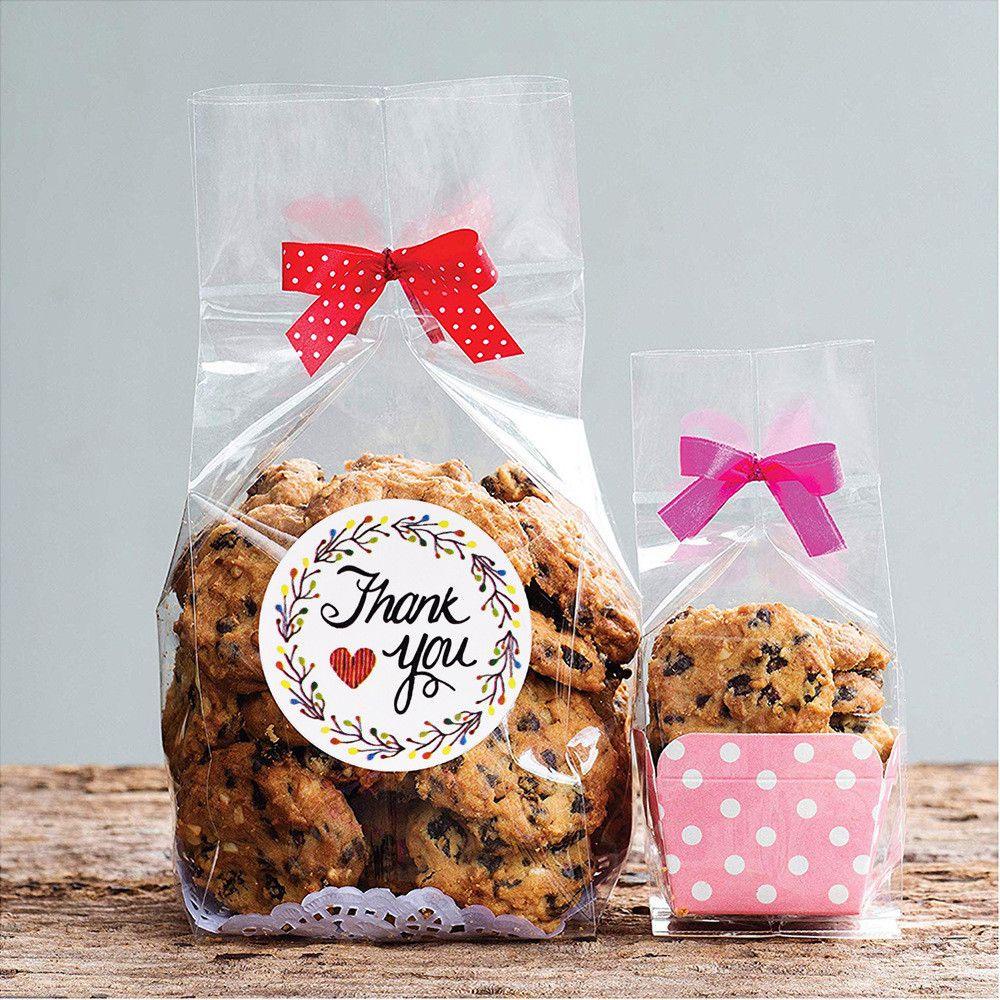 Nhãn Dán Tròn In Chữ Thank You 1 Dùng Trang Trí Gói Quà DIY