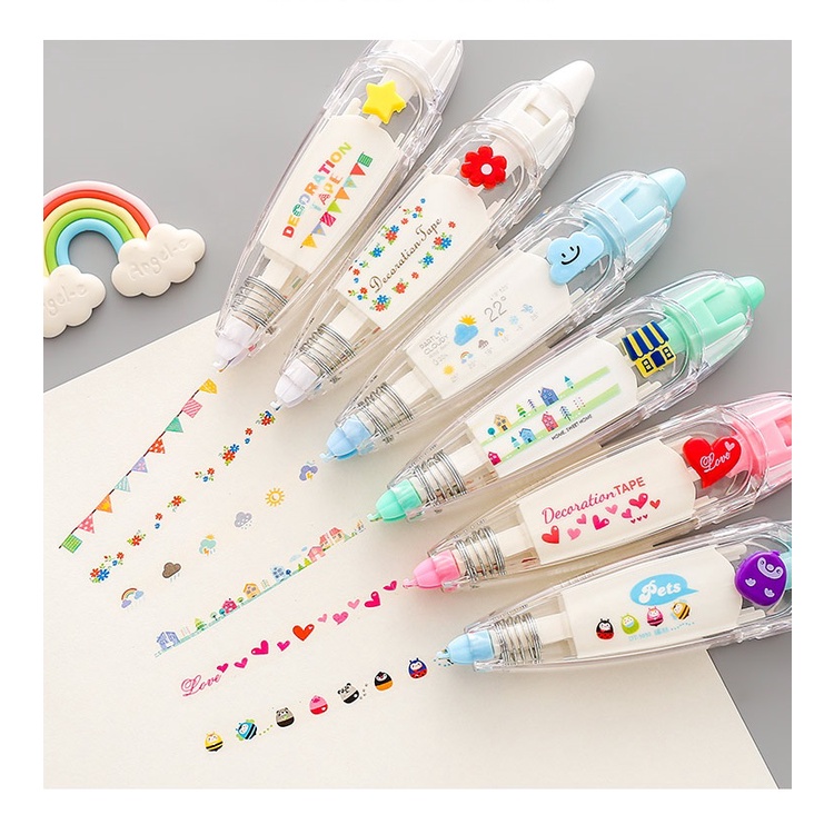 1 Cuộn Băng Keo Dán Trang Trí Nhật Ký 6mm * 4m C7133