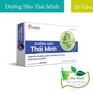 Dưỡng Não Thái Minh - Hỗ Trợ Hoạt Huyết ,Giúp Tăng Cường Lưu Thông Máu Não