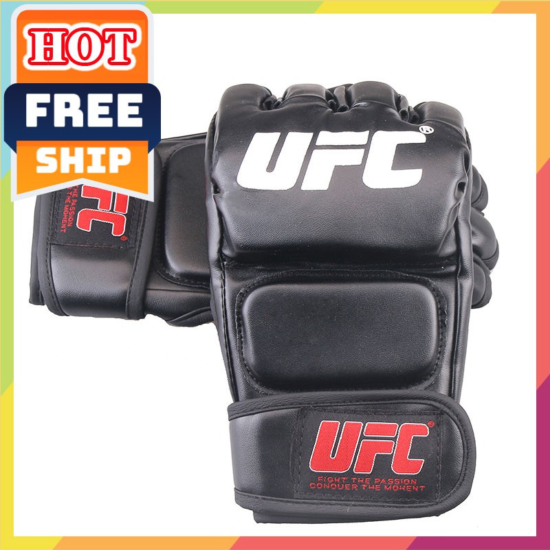 FREESHIP🎁 Găng tay UFC hở ngón ⚡giá rẻ⚡ Găng tay MMA tập võ