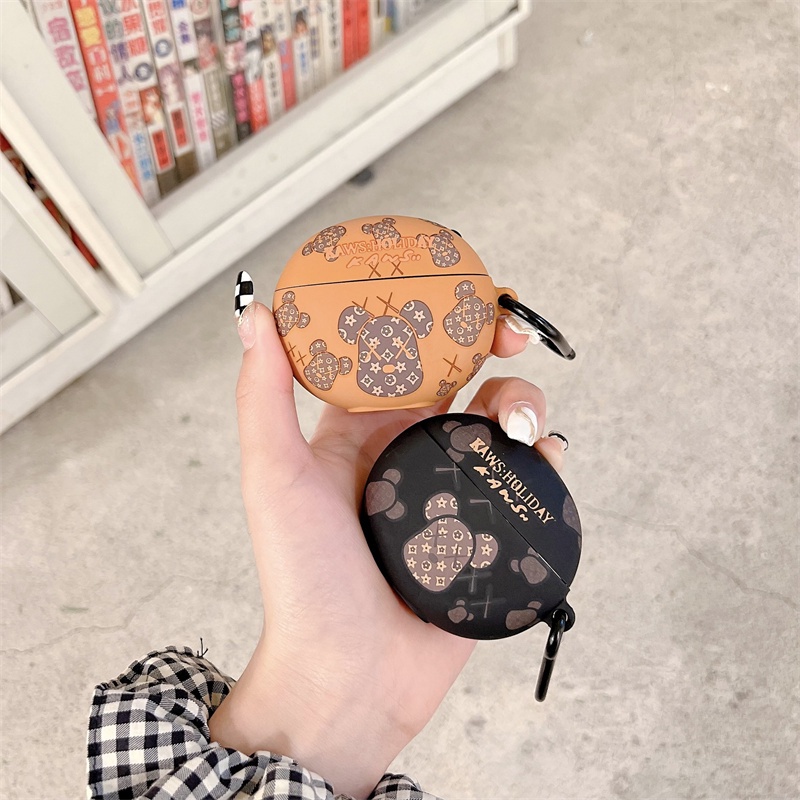 Vỏ Bọc Bảo Vệ Hộp Sạc Tai Nghe OPPO Enco Air 2 Mềm Hình Hoạt Hình SpongeBob Và Violent Bear