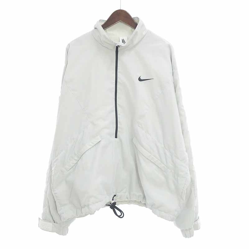 ⚡️ - Áo FEAR OF GOD x N!ke Half Zip Jacket Pure Platinum/Light Bone/Black, Áo jacket FOG half zip