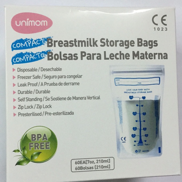 60 Túi trữ sữa Unimom Hàn Quốc