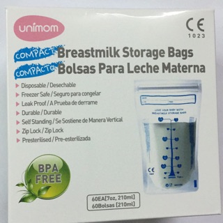 60 Túi trữ sữa Unimom Hàn Quốc