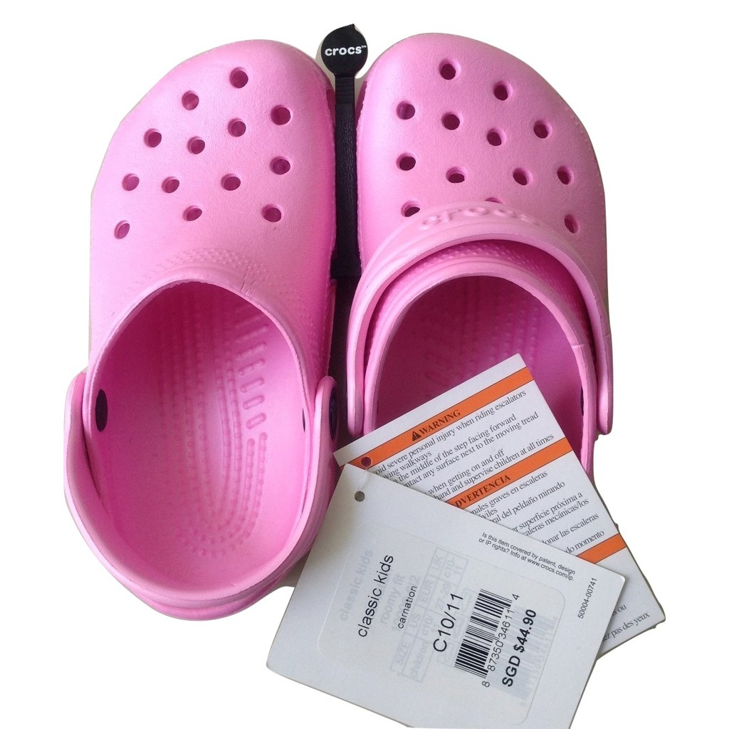 Giày Crocs Classic cho Bé màu hồng - Hàng Chính hãng