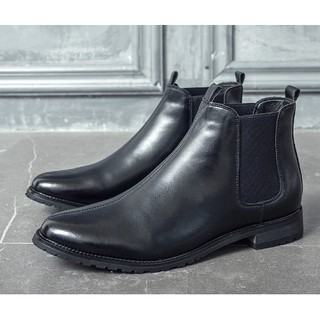 [ tặng lót tăng chiều cao ]Chelsea Boot Da Bóng Cao Cấp LUCID