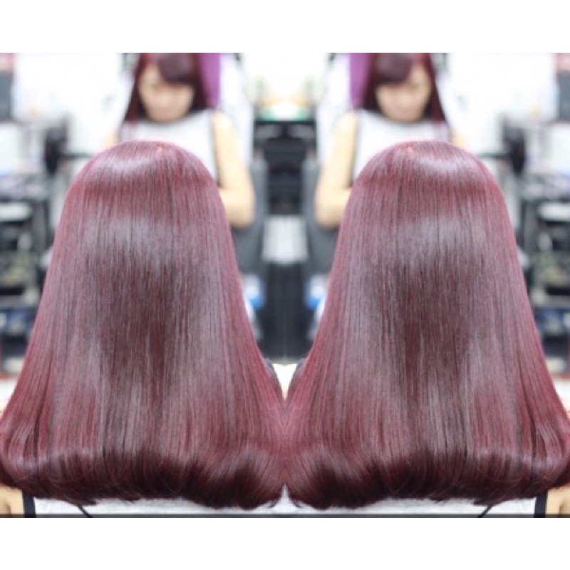 Thuốc nhuộm phủ bóng ĐỎ TÍM sophia platinum shining pearl waxing color 530ml