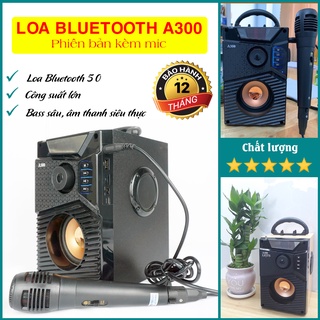 Loa bluetooth a300, loa kẹo kéo công suất lớn, loa hát karaoke bluetooth cầm tay, âm thanh cực hay, bh 1 đổi 1