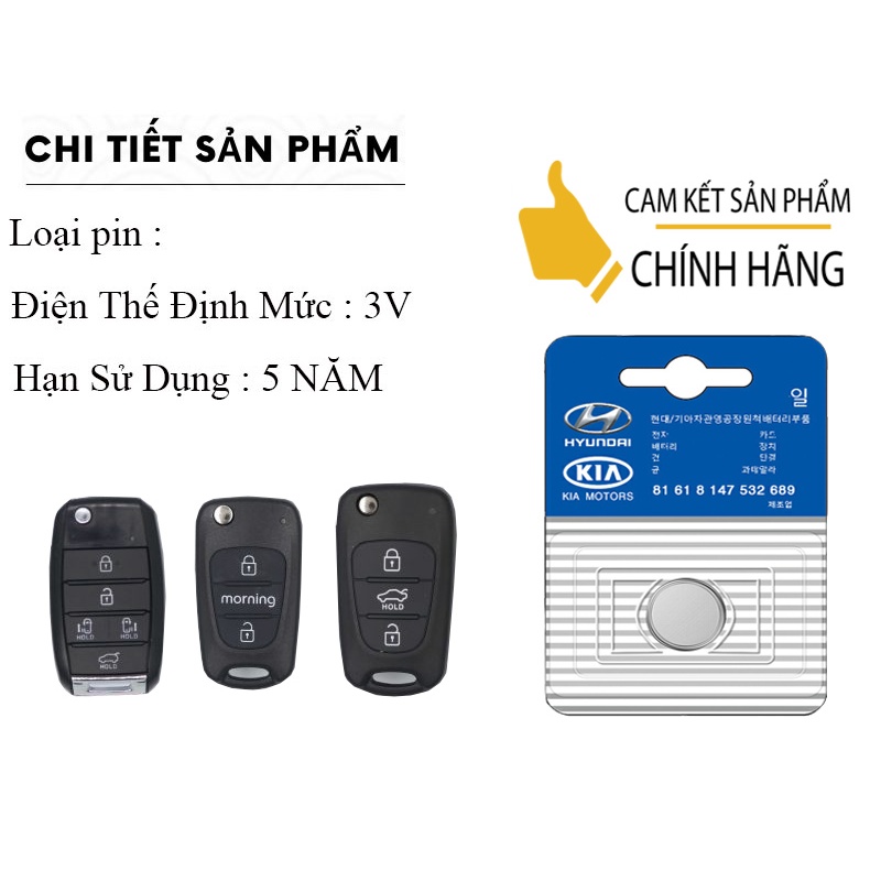 Pin chìa khóa ô tô KIA Cerato chính hãng