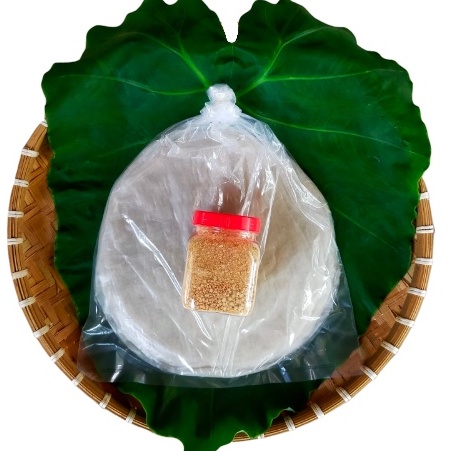 Combo 500g bánh tráng phơi sương + hủ muối tôm