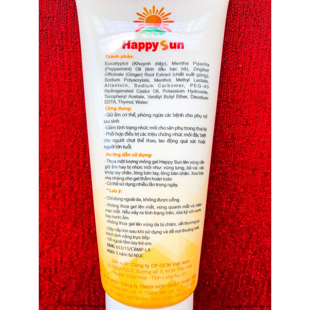 Gel giữ ấm cơ thể Happy Sun trọng lượng 50g (hàng công ty đã được kiểm nghiệm an toàn)